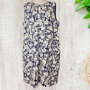Lands' End Women's 20W Dress Floral Casual Sundress Minimalist Cottagecore